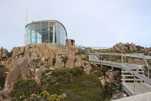 The lookout at Mt Wellington in Hobart