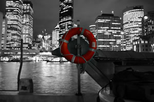 Lifesaver on Sydney Harbour